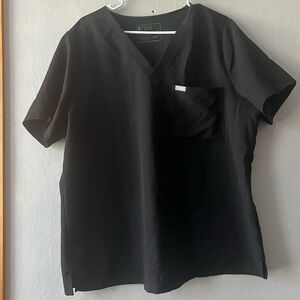 Figs Black Technical Collection Scrub Top Size XXL